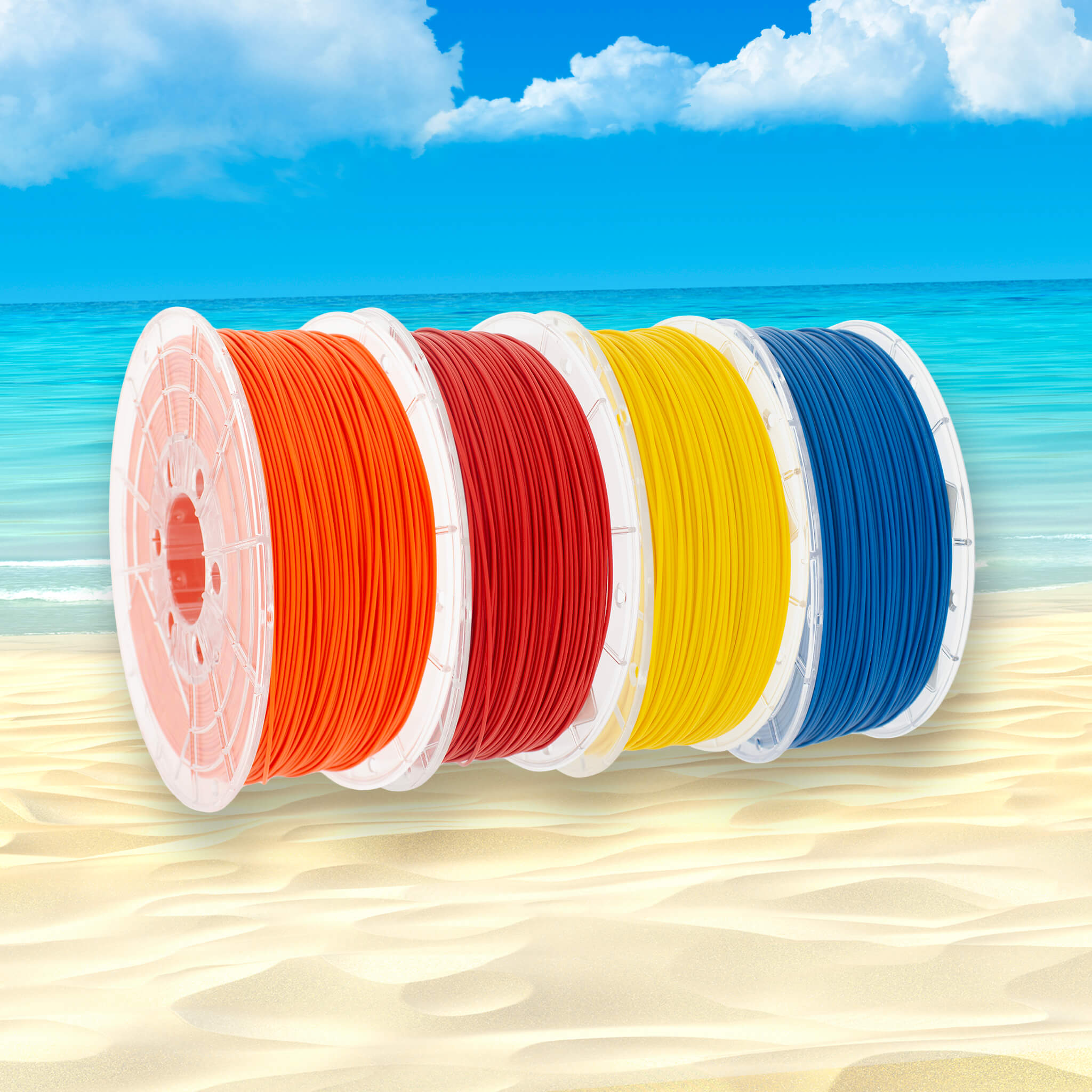 Paquete de verano - Naranja, Rojo, Amarillo y Azul