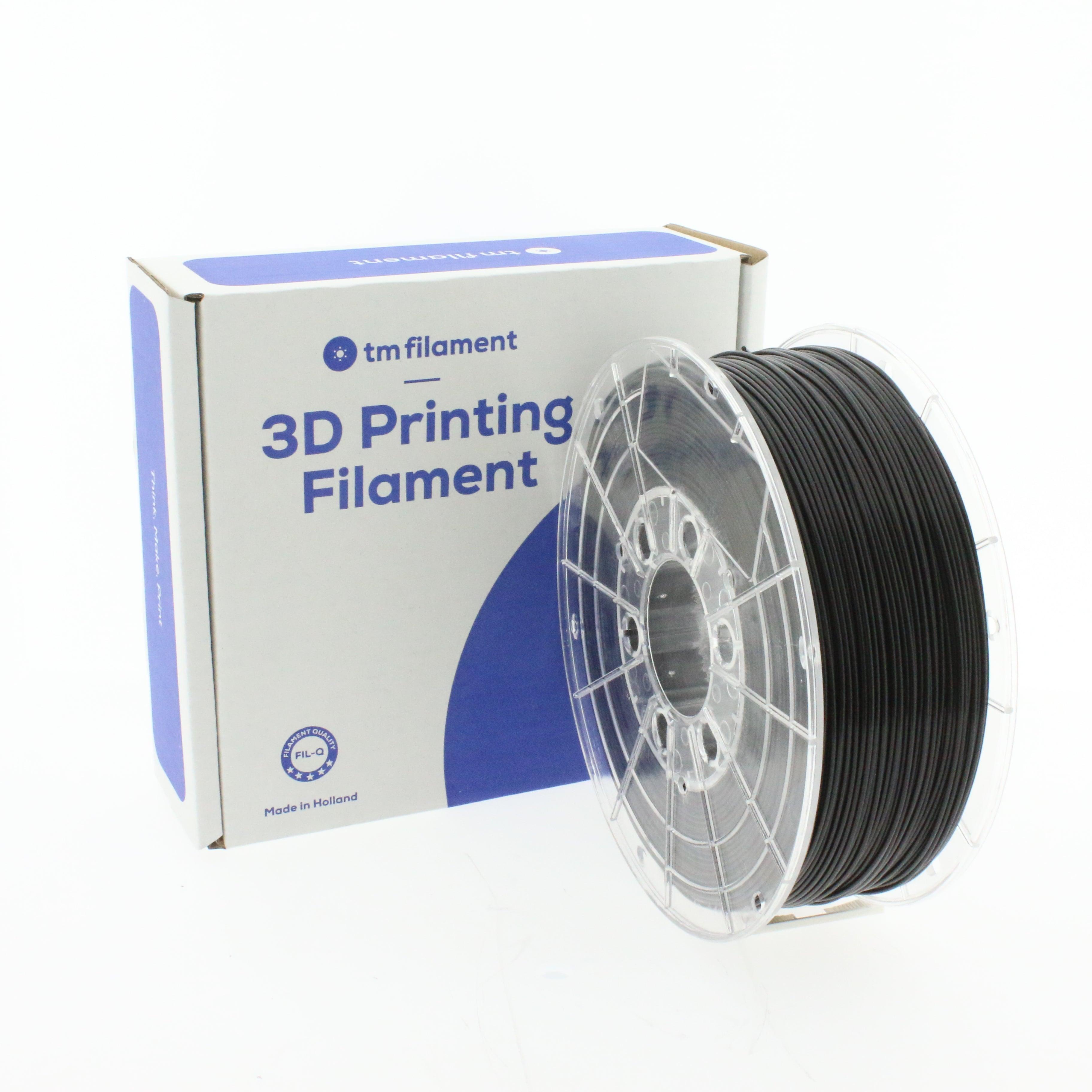 TMPremium-PETG TRAFFIC BLACK 1.75mm/2.85mm 1KG - Tm3dFilament